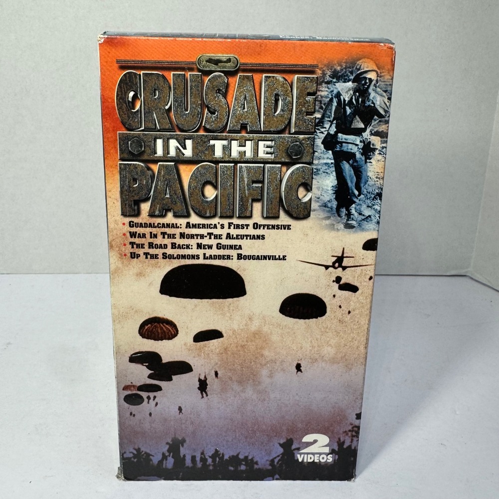 Crusade in the Pacific WWII Documentary VHS 2 Tape Box Set War History 1998‎